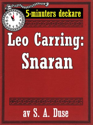 cover image of 5-minuters deckare. Leo Carring: Snaran